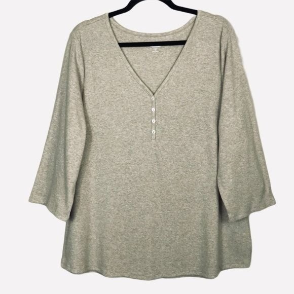 Old Navy Tops - Old Navy Heather Gray V-Neck Tunic